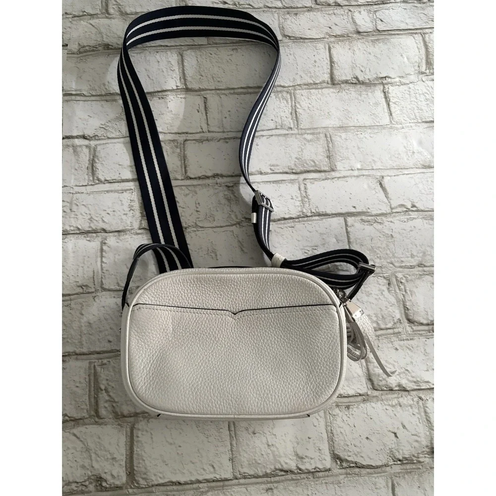 Kate Spade Kourtney‎ Blue Denim White Leather Camera Bag Crossbody Bag